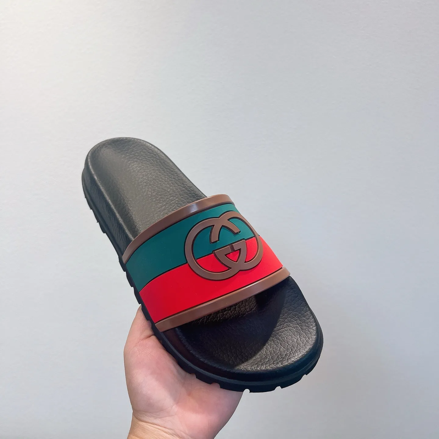 Men's Men's Shoes 130🐮🐮Gucci Gucci Slippers Gucci 2024 latest beach sandals slippers Original molding double G LOGO Original molding consistent Outsole: Men's Men's Shoes u double-layer outsole Size: 35-46